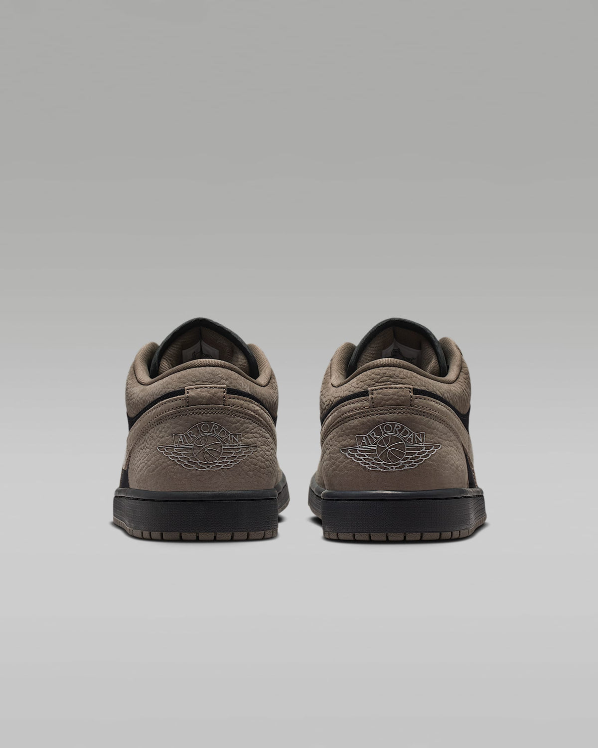 Air Jordan 1 Low OG Black Taupe Suede Leather Sneakers