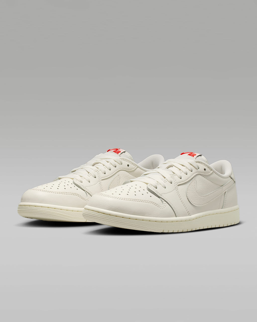 Air Jordan 1 Low OG Off-White Cream Leather Sneakers